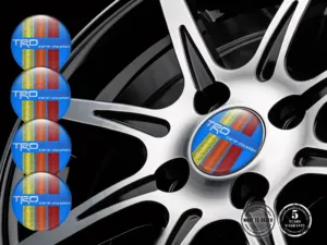 Toyota TRD Sticker on Rims Epoxy Dome Style